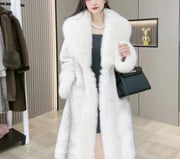 Mink Hair Fur Overcoat Women