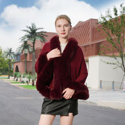 The Elegant Faux Fur Cape