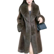 Mink Hair Fur Overcoat Women