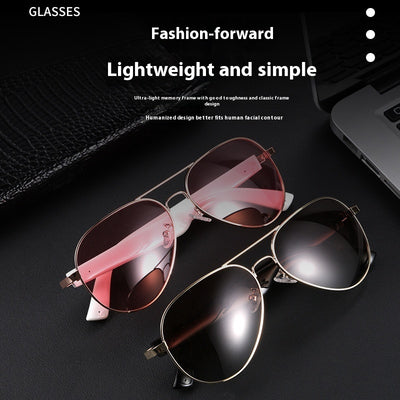The Aviator Pro Ai Translation Glasses Bluetooth Music Audio UV Protection Polarized Sun Glasses