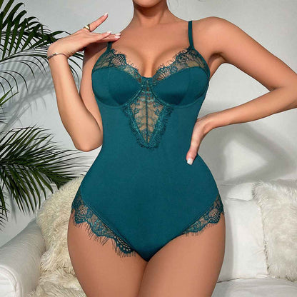 Sexy Lingerie Lace Sheer Lingerie Open Back Bodysuit Lingerie - Snagged The Deal Dog