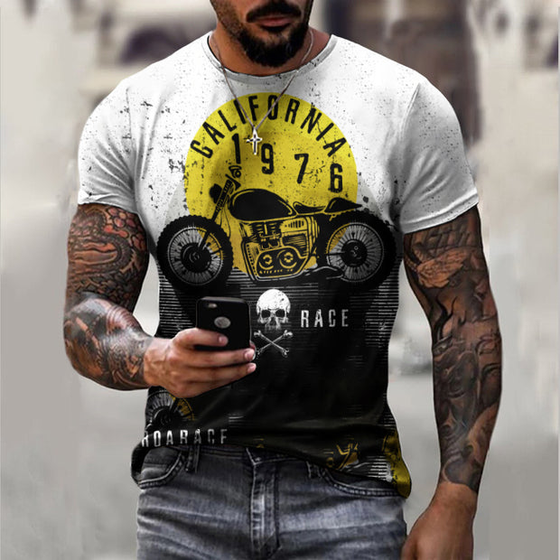 SPEED HEAD Vintage Moto Tee – Dark Charcoal