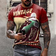 SPEED HEAD Vintage Moto Tee – Dark Charcoal