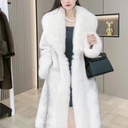 Mink Hair Fur Overcoat Women