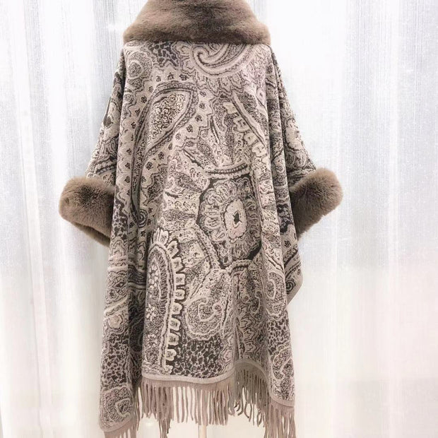 The Faux-Fur Bohemian Shawl
