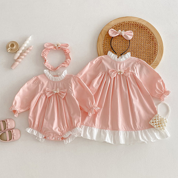 The Perfect Match Bow & Ruffle Set