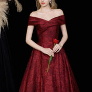 French Evening Gown - High-End Light Luxury Evening Gown in French Style