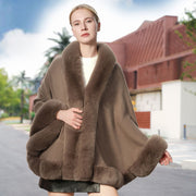 The Elegant Faux Fur Cape