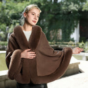 The Elegant Faux Fur Cape