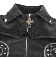 Men's Regal Gothic Velvet Frock Coat