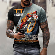 SPEED HEAD Vintage Moto Tee – Dark Charcoal