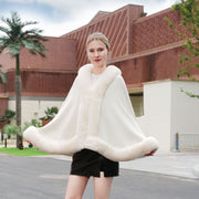The Elegant Faux Fur Cape