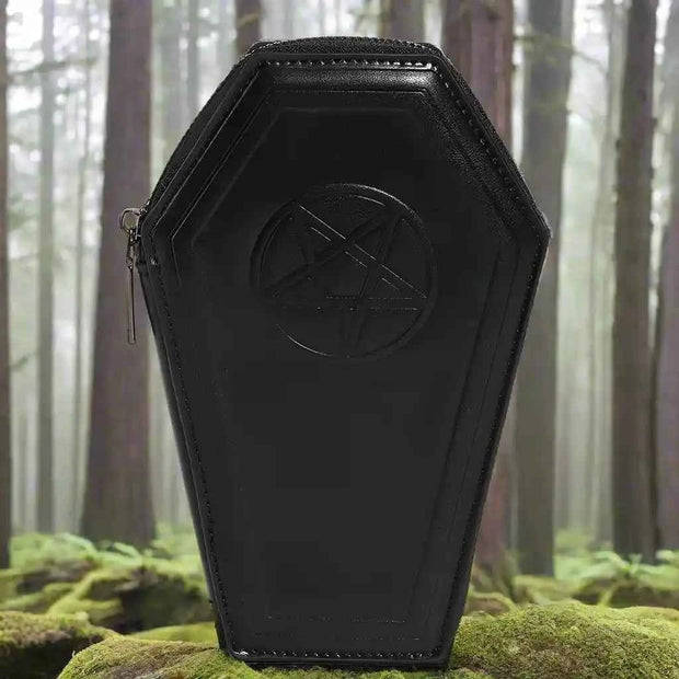 Halloween Cross Coffin Bag Fashion Retro Coin Purse - Snagged The Deal Dog