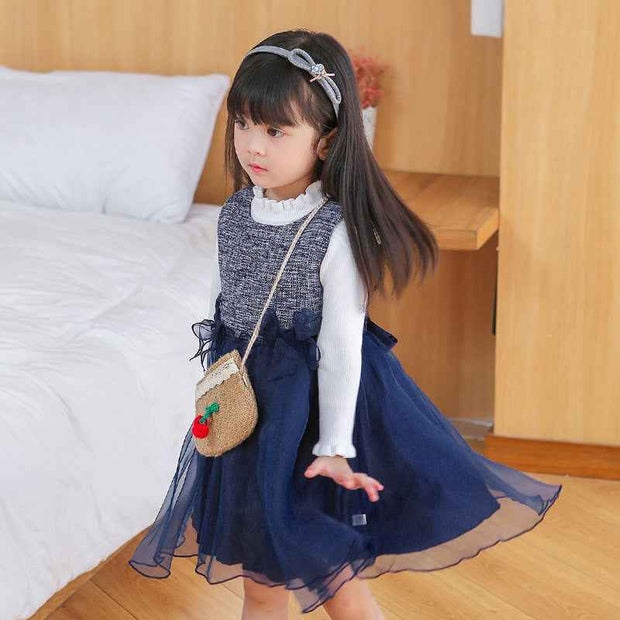 The Pleated Princess Suspender Skirt