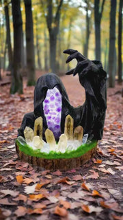 Halloween Ghost Desk Lamp with Crystals for Spooky Decor - Snagged The Deal Dog