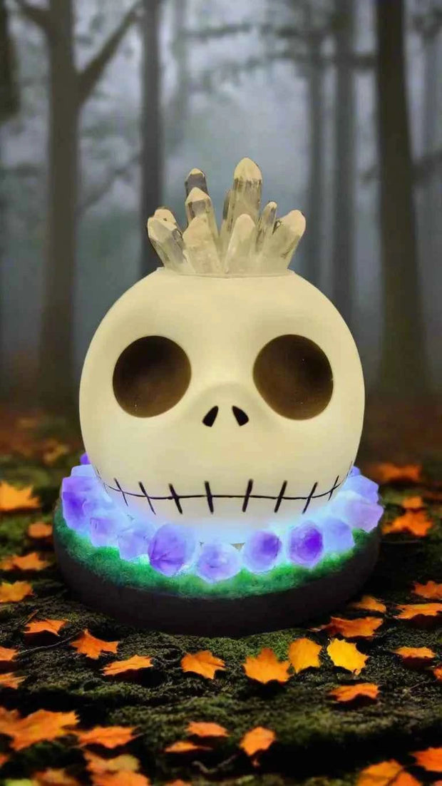 Halloween Ghost Desk Lamp with Crystals for Spooky Decor - Snagged The Deal Dog