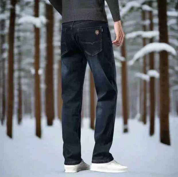 Comfortable Cold Weather Mens Denim Plush-lined - Snagged The Deal Dog