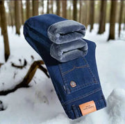 Comfortable Cold Weather Mens Denim Plush-lined - Snagged The Deal Dog