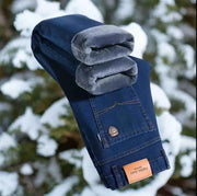 Comfortable Cold Weather Mens Denim Plush-lined - Snagged The Deal Dog