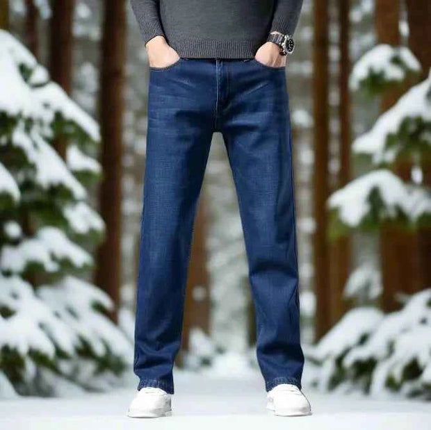 Comfortable Cold Weather Mens Denim Plush-lined - Snagged The Deal Dog