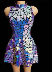 Snagged Mosaic Mayhem Viral Stage Dress For Loud Entrances - Snagged The Deal Dog