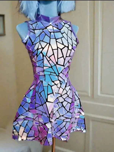 Snagged Mosaic Mayhem Viral Stage Dress For Loud Entrances - Snagged The Deal Dog