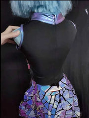 Snagged Mosaic Mayhem Viral Stage Dress For Loud Entrances - Snagged The Deal Dog
