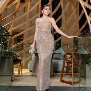 Ladies Elegant Pink Gown for Formal Banquet Wear - Snagged The Deal Dog