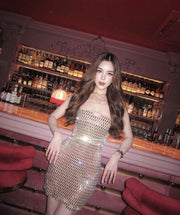 Ladies Elegant Pink Gown for Formal Banquet Wear - Snagged The Deal Dog