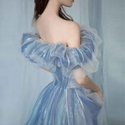 Blue Fairy Haze Evening Gown - Elegant and Enchanting - Snagged The Deal Dog