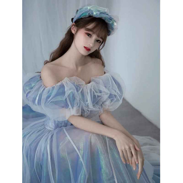 Blue Fairy Haze Evening Gown - Elegant and Enchanting - Snagged The Deal Dog