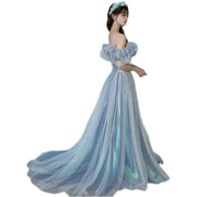 Blue Fairy Haze Evening Gown - Elegant and Enchanting - Snagged The Deal Dog