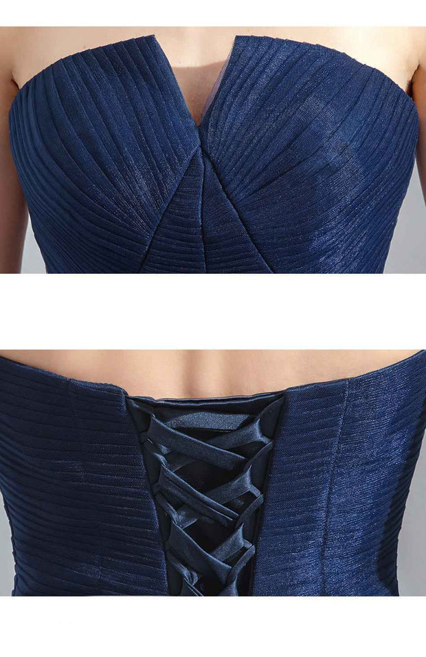 Strapless Blue Ombre Fantasy Ball Gown Evening Dress - Snagged The Deal Dog