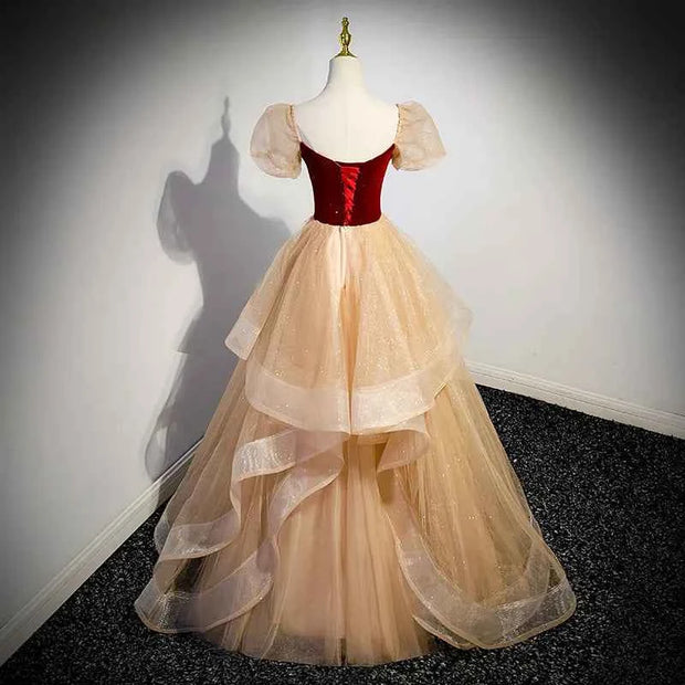 Luxury French Princess Ball Gown Sparkling Velvet Corset - Snagged The Deal Dog