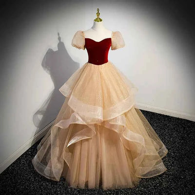 Luxury French Princess Ball Gown Sparkling Velvet Corset - Snagged The Deal Dog