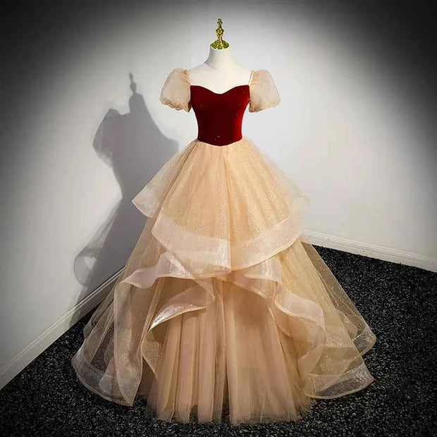 Luxury French Princess Ball Gown Sparkling Velvet Corset - Snagged The Deal Dog