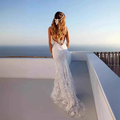 Women's Floral Backless Evening Dress for Elegant Nights - Snagged The Deal Dog