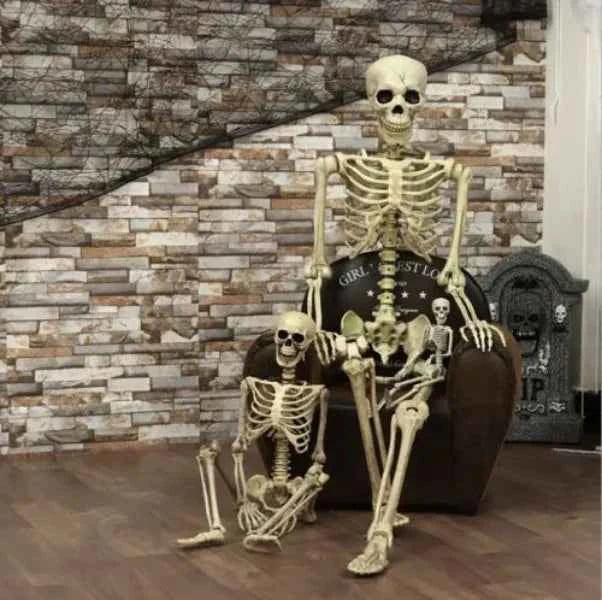 Posable Skeleton Prop Sitting Halloween Decor - Snagged The Deal Dog