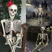 Posable Skeleton Prop Sitting Halloween Decor - Snagged The Deal Dog