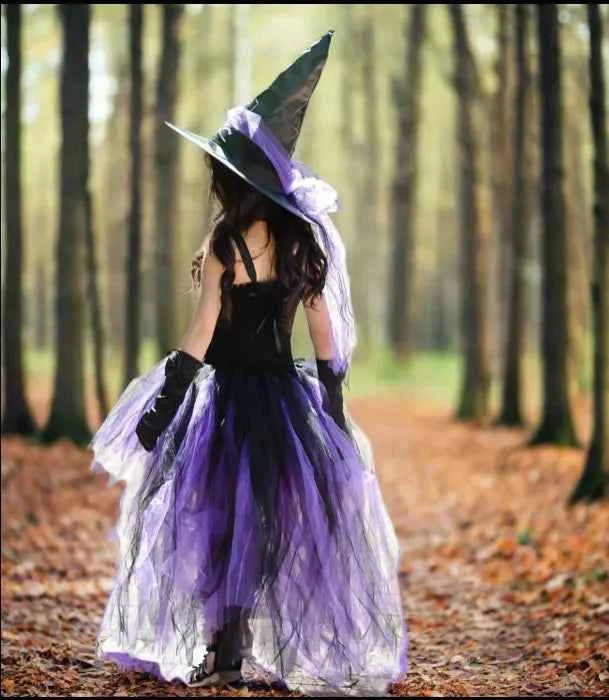 Fluffy Purple Witch Tutu Girls Halloween Pettiskirt - Snagged The Deal Dog