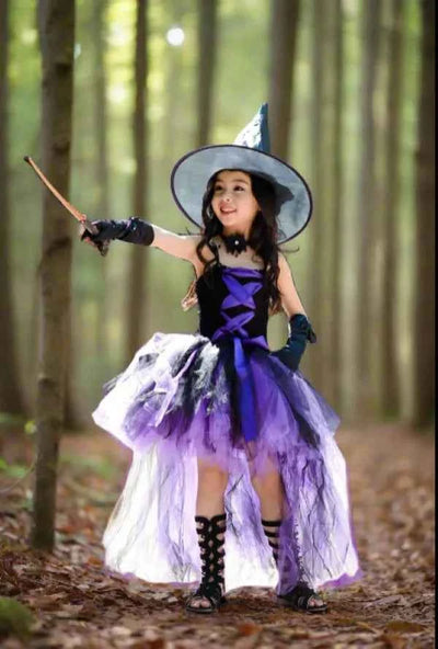 Fluffy Purple Witch Tutu Girls Halloween Pettiskirt - Snagged The Deal Dog