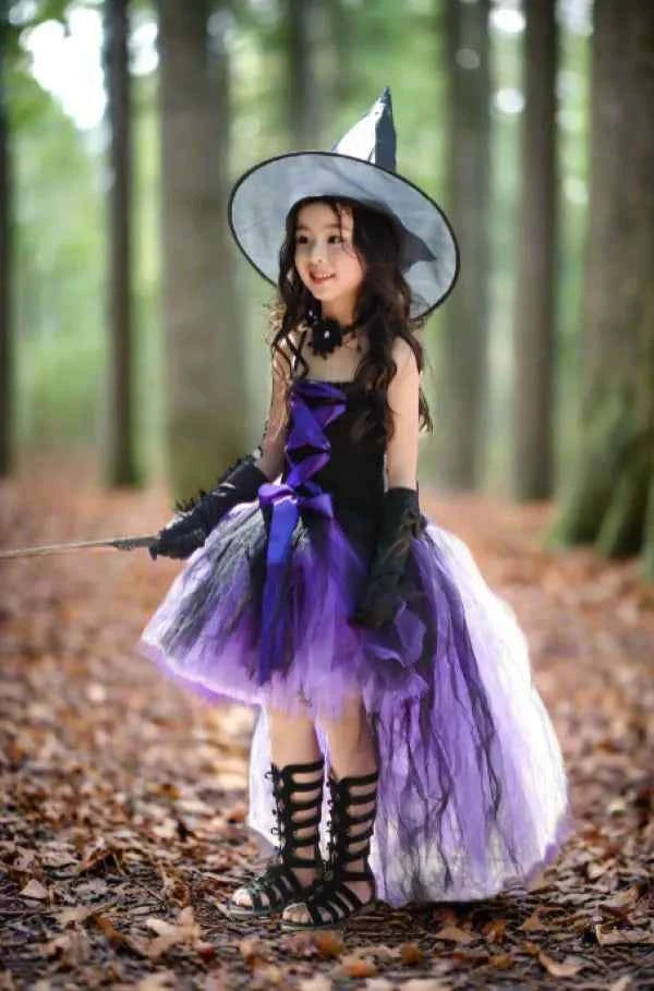 Fluffy Purple Witch Tutu Girls Halloween Pettiskirt - Snagged The Deal Dog