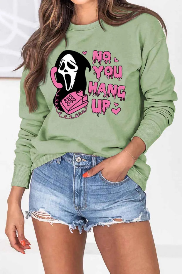 Women Ghostface Sweater - Cozy Pink Winter Trendy Pullover - Snagged The Deal Dog