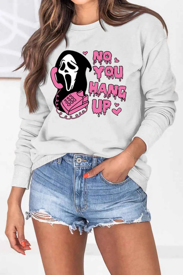 Women Ghostface Sweater - Cozy Pink Winter Trendy Pullover - Snagged The Deal Dog