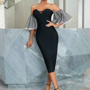 Strapless Bandage Dress for Elegant Evening Occasions - Snagged The Deal Dog