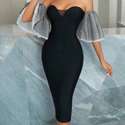Strapless Bandage Dress for Elegant Evening Occasions - Snagged The Deal Dog